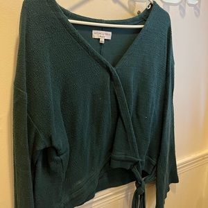 Madewell texture and thread wrap too dark green/blue